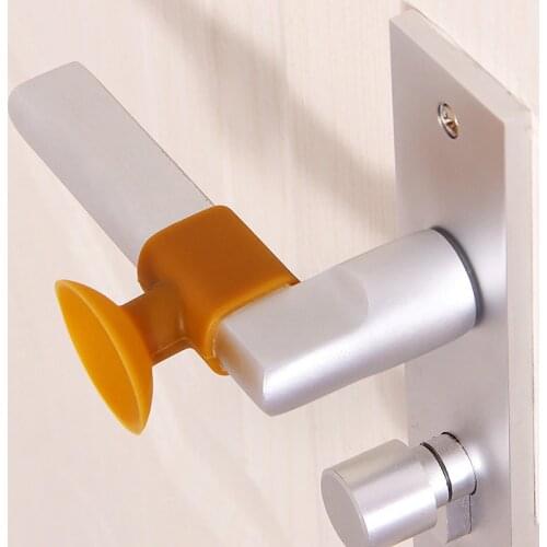 Silicone Door Handle Knob Crash Pad Wall Bumper Guard Stopper Anti Collision Suction Pads Store