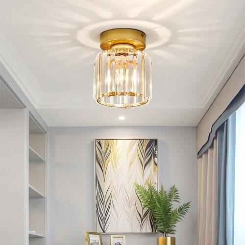 Nordic Kitchen Led Light Ceiling Lights Fixtures Modern Surface Mount Glass Hanging Ceiling Lamp for Living Room Round Square