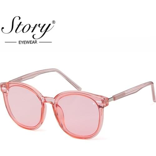 STORY retro oversized cat eye sunglasses women men 2019 luxury brand designer vintage big frame square glasses UV400 S86223F