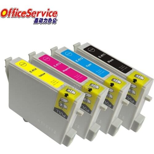 1 Set Compatible Ink Cartridge T0611 to T0614 For Epson Stylus D68 D88+ DX3800+ DX4250 DX4800 DX4850 inkjet printer cartridge