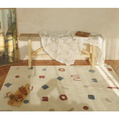 Living Room Modern Minimalist Carpet Ins Coffee Table Blanket Light Luxury Model Room Floor Cushion Sofa Carpet Bedroom Blanket