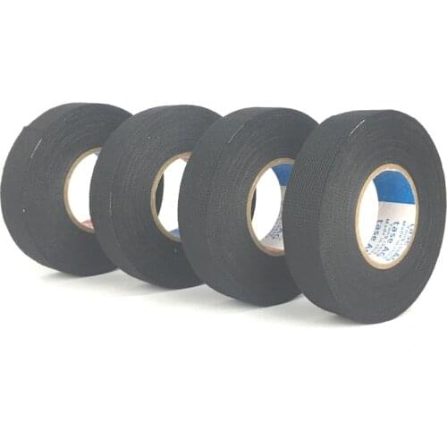 5pcs Heat-resistant Wiring Harness Tape Looms Wiring Harness Cloth Fabric Tape Adhesive Cable Protection 19mm X 15M Electrical