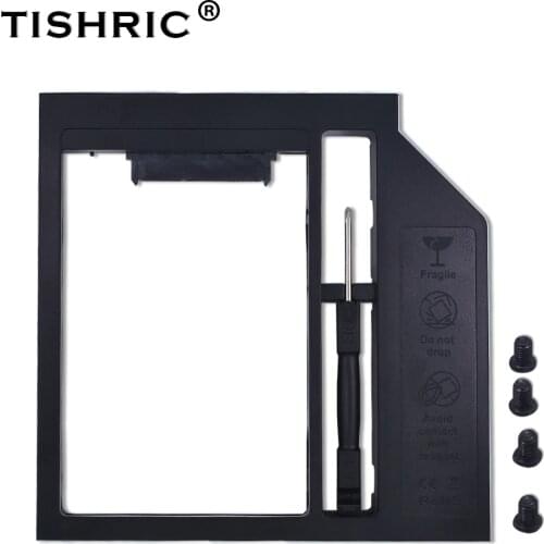 Universal Plastic Optibay 2nd HDD Caddy 9.5mm SATA 3.0 Adapter 2.5'SSD DVD Hard Disk Driver HDD Box Case Enclosure CD-ROM