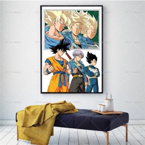 Japanese Anime Comic Art Poster Dragon Ball Wall Picture Canvas Painting Kids Living Room Home Bedroom Decoration Cuadros