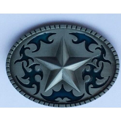 Western Texas Star Belt Buckle