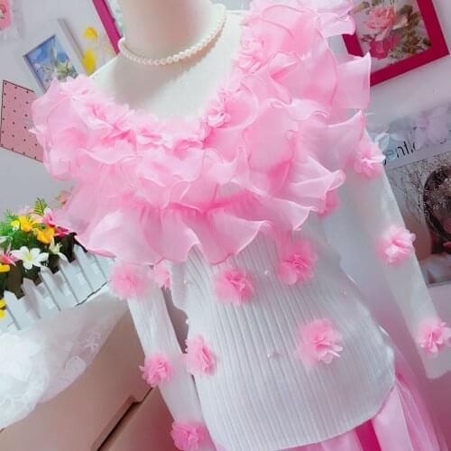Women 2021 Autumn Winter New V Neck Ruffle Sweaters Female Thick and Warm Knitted Sweater Pullover Long Sleeve Jumper Tops X522