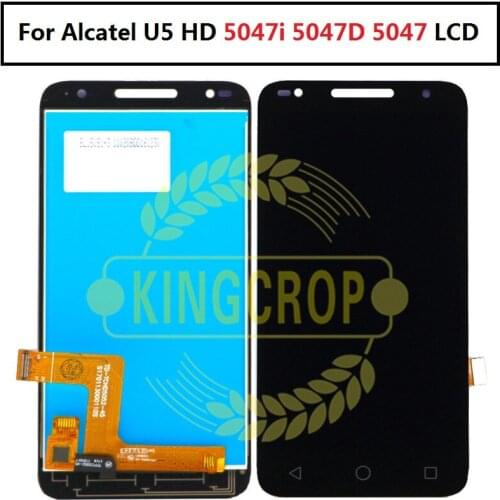 5.0inch For Alcatel U5 HD 5047i 5047D lcd Display+Touch Screen Digitizer Assembly Replacement For Alcatel u5 Cell Phone