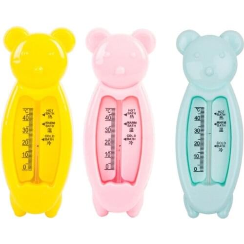 1Pc Cartoon Floating Bear Baby Water Thermometer Kids Indoor Bath Termometro Toy Plastic Tub Water Sensor Meter Baby Care