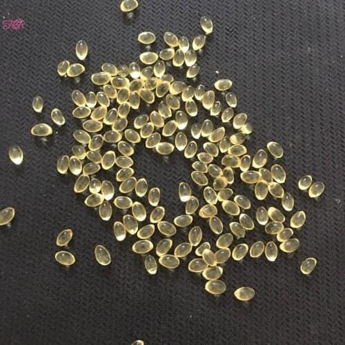 100g Pre Tipped Hair Extension Fusion Keratin Re Bond Granules Beads - # Yellow Clear