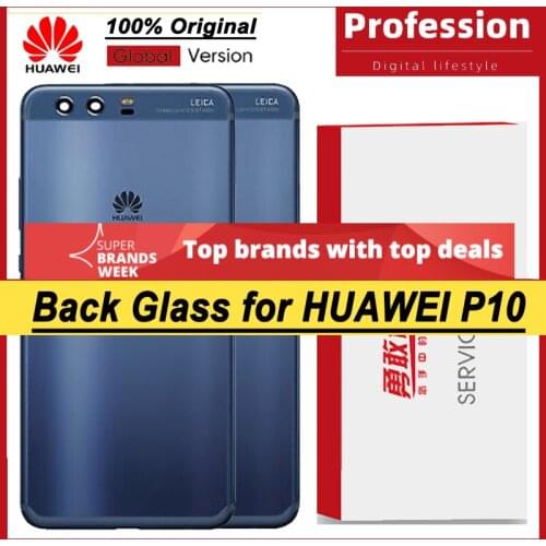 100% Original for Huawei P10 Back Battery Cover Housing Door Panel Case Battery Cover with Camera Lens