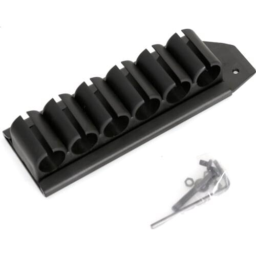 12 GA Gauge 6 Shotshell Shell Carrier Holder Buttstock Gun Side Saddle Plate kit Hunting Shot*gun accessories 500 590 M870