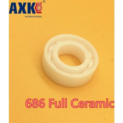 2019 Real New Axk 686 Full Ceramic Bearing ( 1 Pc ) 6*13*3.5 Mm Zro2 Material 686ce All Zirconia 618/6 Ball Bearings