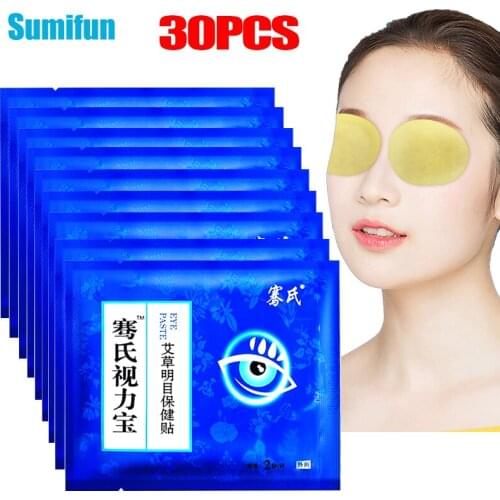 30 Pcs Eye Plaster Eye Care Mask Spa Patch Relief Eye Dry Fatigue Pain Itchy Myopia Amblyopia Improve Good Vision Medical Patch