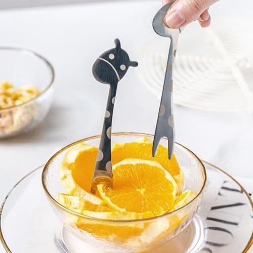 304 Stainless Steel Creative Fruit Forks Tableware Fork Bento Accessories Kitchen Coffee Dinner Fork For Cake Restaurant Dessert