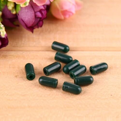 50pcs Green Rubber Buffer Beads Knot Protector for Carp Fishing Hair Rig Fishing Tackle Accessories Pesca Tools