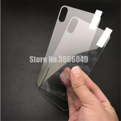 500pcs For iPhone XS MAX XR Back Tempered Glass Ultra Thin 0.3mm 9H Back Screen Protector for iPhone XS MAX 8 plus