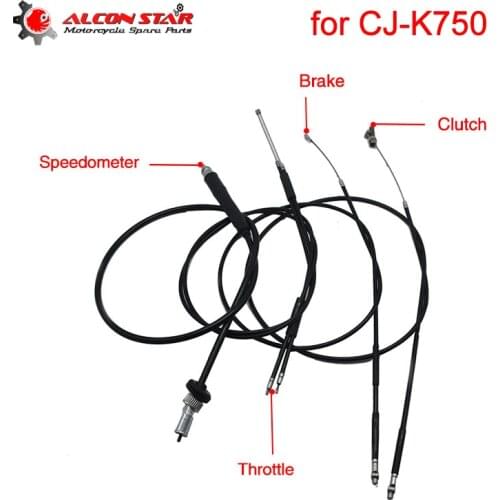 Alconstar- CJ-K750 Motorcycle Retro Clutch Cable Brake Cable Throttle Cable Speedometer Cable for BMW R12 R1 R71 Ural M72