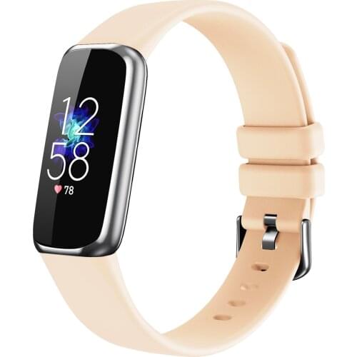 ANBEST Watchband Compatible for Fitbit Luxe High Quality Soft Silicone Replacement Straps for Fitbit Luxe Fashion Wristband