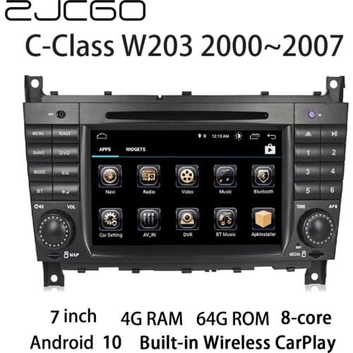 Car Multimedia Player Stereo GPS DVD Radio Navigation Android Screen for Mercedes Benz C-Class W203 C160 C180 C200 2000~2007