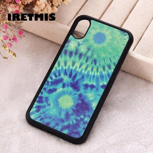 Iretmis 5 5S SE 2020 Phone Cover Cases for iPhone 6 6S 7 8 Plus X Xs Max XR 11 12 MINI Pro Rubber Silicone Yin And Yang Tie Dye