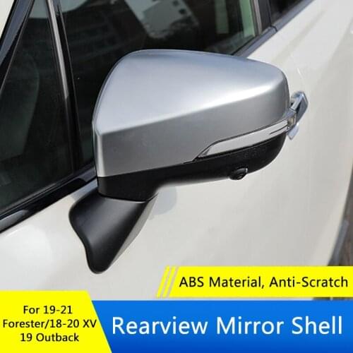 TAJIAN Accessory Modification Real Carbon Fiber Rearview Mirror Decoration Cover For Subaru Forester 19-21/ XV 18-20/Outback 19