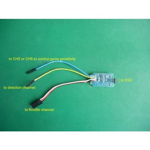 Two Way Mixer With Gyro Dual Mixer Speed Difference Motor Spare Parts For RC Boat/Car Model 3.6-5.5V