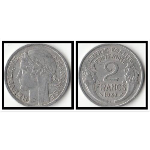 French 2 Francs (female Head Pattern) Coins Europe New Original Coin Commemorative Edition 100% Real Rare Eu Random Year