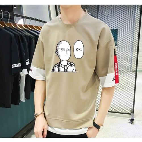 Japan anime one punch man T shirt Unisex casual summer short sleeves Teenagers Cosplay Cartoon t shirt Tees Tops