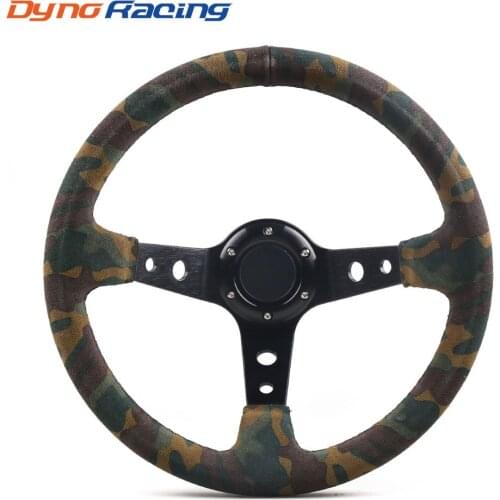 Racing Steering Wheel Camouflage Suede Camo Steering Wheel Depth 92mm Diameter 350mm BX101942