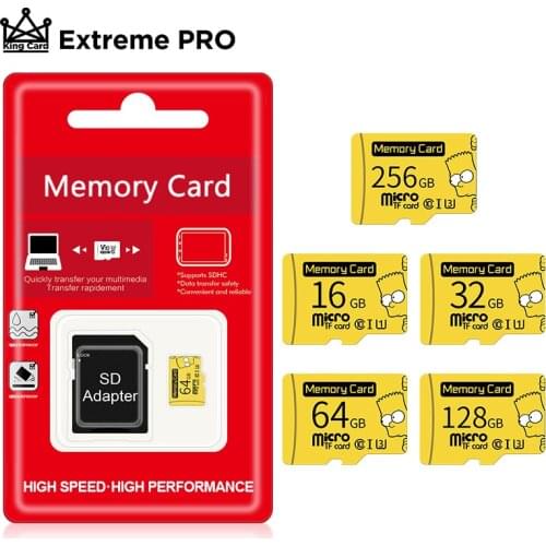 Memory card High speed 128gb 256gb Class10 microSD TF card 64gb 32gb 16gb cartao de memoria 8gb mini TF card for Gift Adapter
