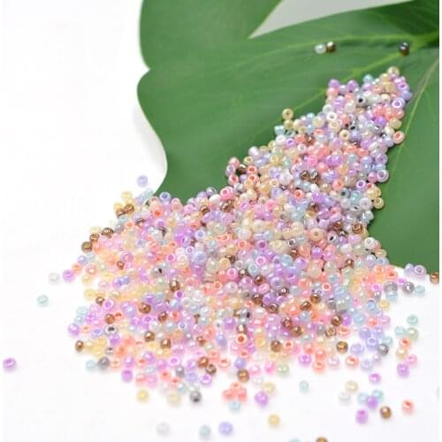 Multi-color Cream Beads 2mm 1000pcs/lot Austria Crystal Czech Glass Seed Beads DIY for Kids Jewelry Making Earring Bracelet