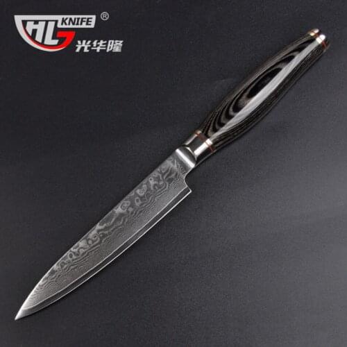 VG10 paring knife set of knives Chef Cutter cuchillo cocina japanese fruit knife damascus steel facas artesanais