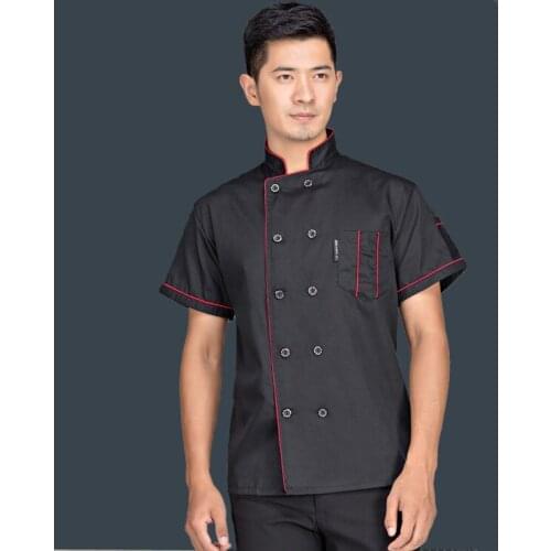 New Arrival Autumn &summer Hotel Restaurant Kitchen Man Chef Jacket Long-sleeve and short sleeves Work Wear Uniform Cook Clothes