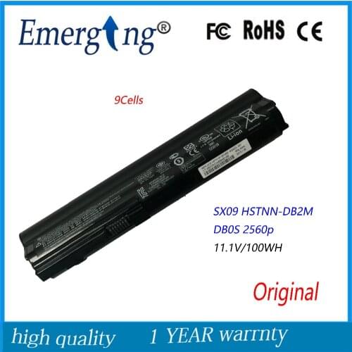 9Cells 11.1V 100Wh New Original Laptop Battery for HP SX09 HSTNN-DB2M DB0S 2560p 2570p SX03