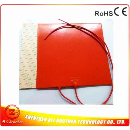 500*500mm 3D Printer Heated Bed 220v 1000w adhesive 1side 4mm hole in center 1000mm lead wire with 100k thermisstor