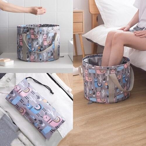 Portable Foldable Water Basin Large Travel Foot Soaking Bag Laundry Tub Bucket Water Basin Wash Basin Foot Washing Artifact