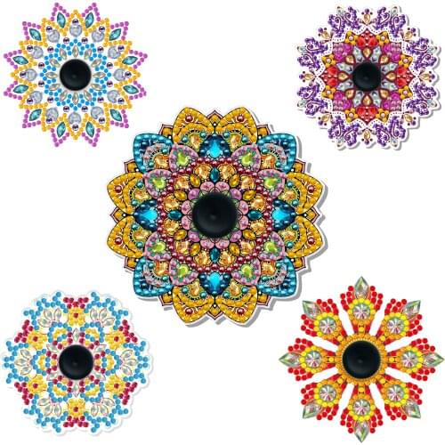 Fidget Spinner 5D DIY Diamond Painting Gyro Cartoon Cross Ctitch Kits Mosaic Embroidery Stress Relief Toys for Kids Adult