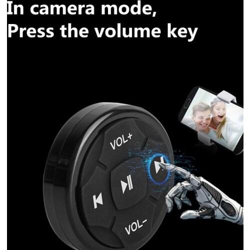 Brand New Universal Car Steering Wheel Wireless Bluetooth Remote Control Media Button for Mobile Phone Controller Car Kit