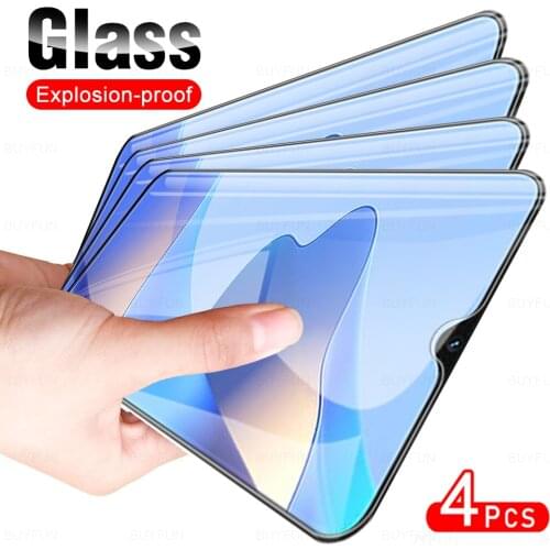 4Pcs HD Full Cover Protective Glass For OPPO A16 2021 Phone Screen Protector Glasses Film For O PPO A 16 16A 2021 CPH2269 6.52"