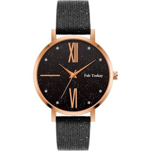 Luxury Starry Sky Women Fashion Watches Colorful Leather Black Watch 2020 Casual Roma Ladies Wristwatches Female Quartz Clock