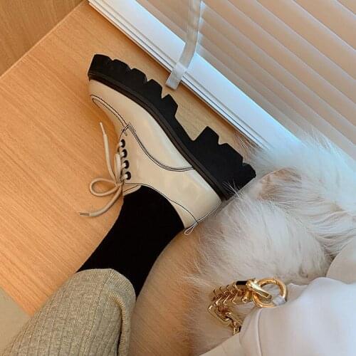 Ladies Flat Shoes Double Buckle Mary Jane Shoes Academic Casual Shoes Girls Cow Muscle Sole Flats