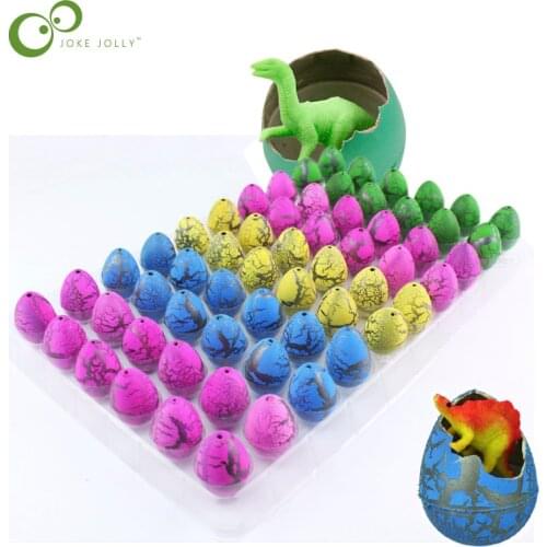 1pc Novelty Gag Toys Children Toys Cute Magic Hatching Growing Animal Dinosaur Eggs For Kids Educational Toys Gifts WYQ