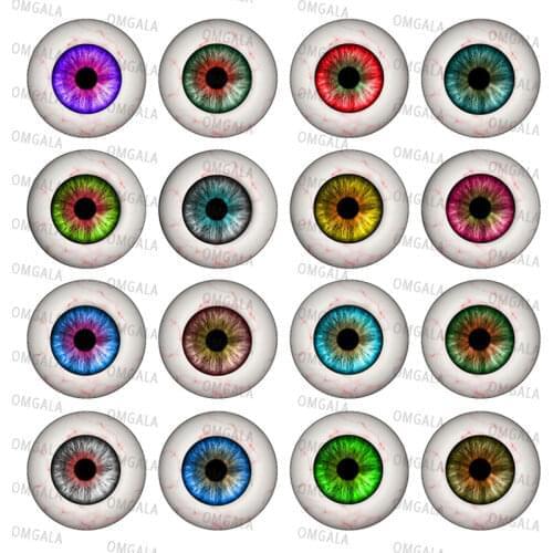 10-30PCS In Pairs glass eyes cabochons Round 6-30MM Round Dome Dragon Eye Cat Eye Toys DIY Jewelry Accessory MIX Pupil Eye Cameo