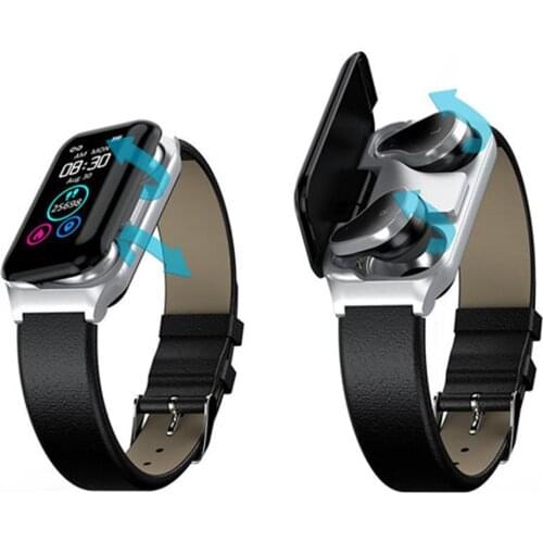 2021 Fashion Bluetooth Smart Watch Headset Fitness Tracker Bracelet Mini Earphones with Microphone for Mobile Phones