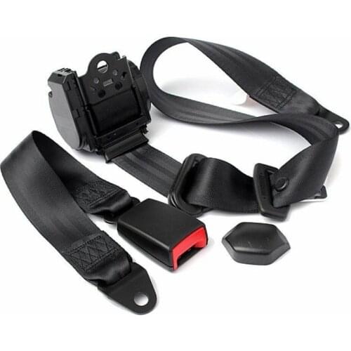3 Point Retractable Car Tuning Seat Belt Bolt Automatic Safety Strap Buckle Adjustable Safety Interior Parts Car Accessories