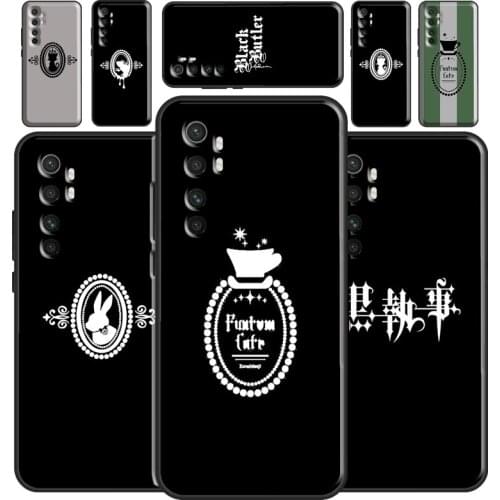 Black Butler Funtom Candy Logo Kuroshitsuji Case For Xiaomi Mi 11 Lite Ultra 9 10 9T 10T Pro A3 POCO F3 F1 F2 M3 X3 Pro Cover