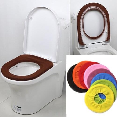 4 Colors Warm Soft Washable Toilet Seat Cover Mat for Home Decor Closestool Mat Seat Case Toilet Lid Cover Accessories