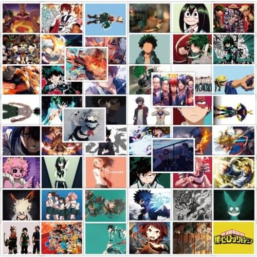 10/50PCS Japanese Anime My Hero Academy Sticker Suitcase Motorcycle Bike Trolley Case Notebook Waterproof Sticker Waterproof Toy