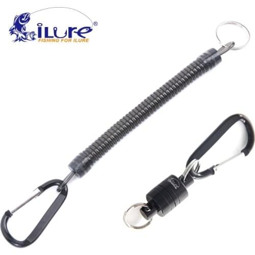 ILure Strong Train Release Magnetic Fishing Lanyards Ropes Net Gear Release Lanyard cable Pull 4KG For Fly fishing tackle tools