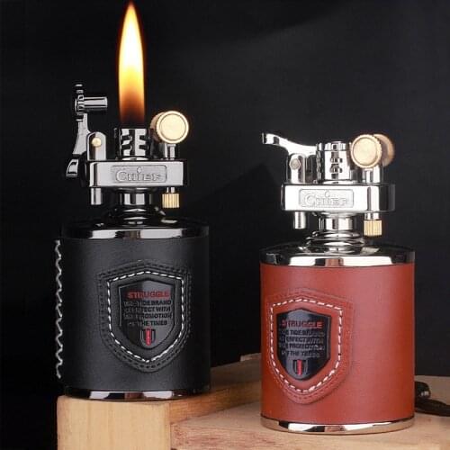 Kerosene Lighter Candle Table Nostalgic Retro Lighter Personality Creative Auspicious Cloud Flying Dragon Cigarette Accessories